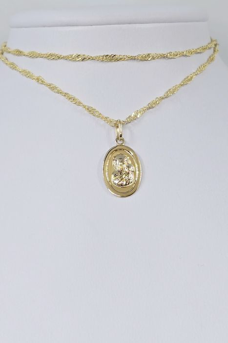 Złota zawieszka Medalik próba 585 14k dostępne 2 szt