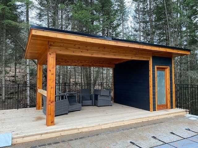 Террасы из Термодерева. Зоны у Бассейна. Проектирование и Монтаж.