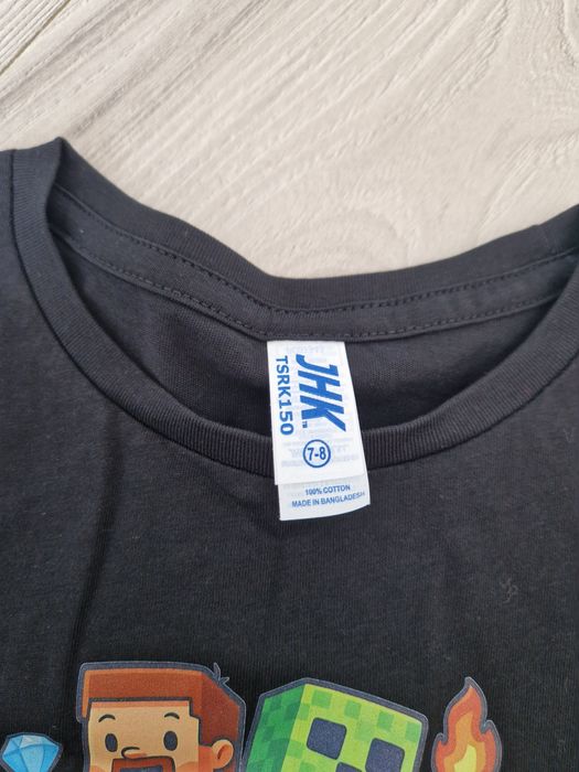 Tshirt bluzka z krótkim rękawem Minecraft imienna Bruno rozm 122