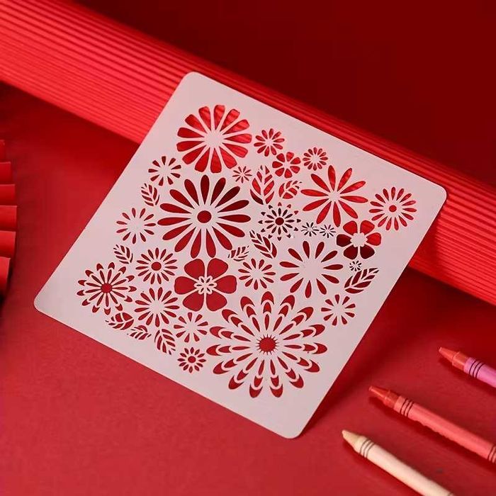 Stencil reutilizável 15x15 cm
