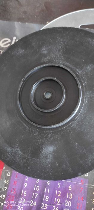 Garrard, prato de aluminio denso + prato de borracha