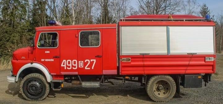 Straż, strażacki, pożarniczy, Mercedes 4x4
