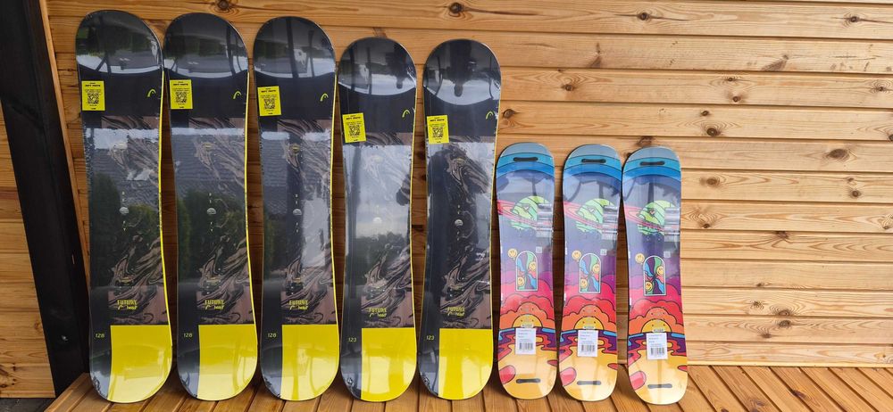 Desa deski snowboardowe pakiet hurt Head Rossignol nie atomic salomon burton 90 cm 128 cm 123 cm nowe