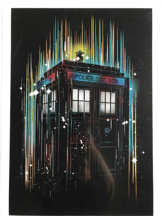 Doktor Who plakat w ramie 50 x 70 cm Tardis poster / obraz rama
