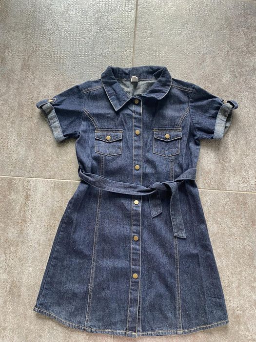 Zestaw kilkunastu firmowych ubrań  r.134/140 super stan