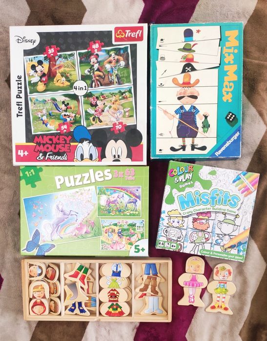 Развивающие игрушки, игры, пазлы, профессии, набор парикмахера