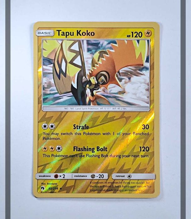 Tapu Koko 85/214 LOT Reverse Holo Pokemon ENG-NM