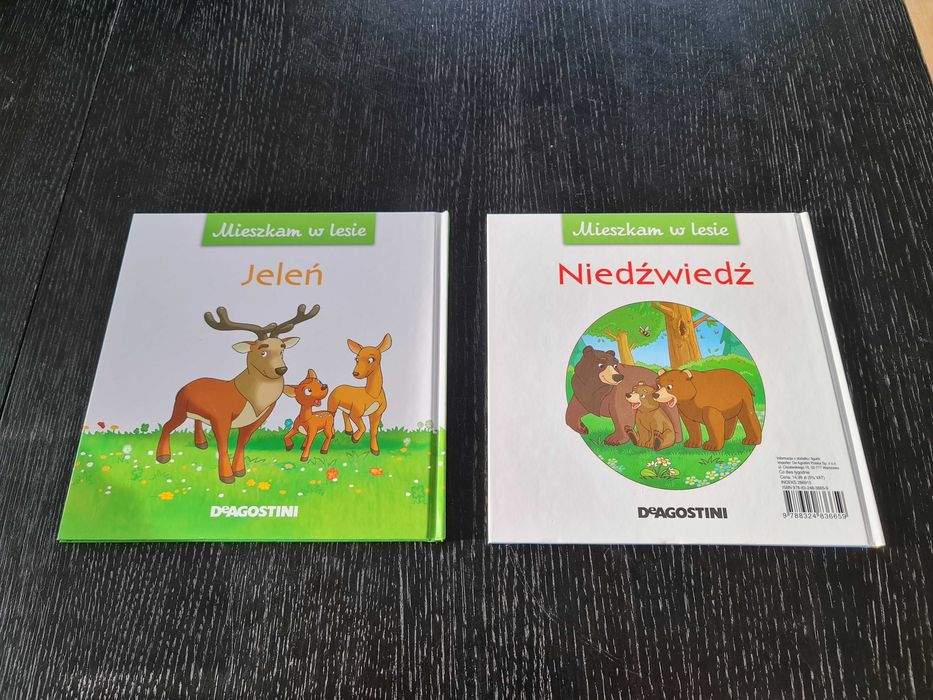 2 Książki Dla Dzieci Z Serii Mieszkam W Lesie (UŻYWANE)