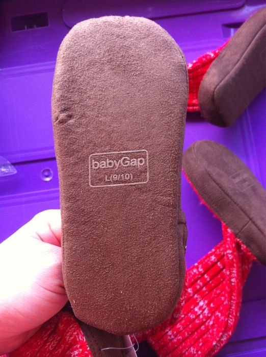Pantufas GAP, tam 27/29