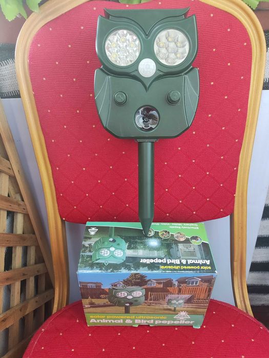 Odstraszacz Solarny ultradźwiękowy zwierząt ptaków na ptaki krety LED