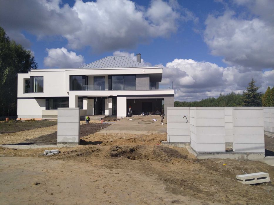 Nowość Beton Architektoniczny Montaż ogrodzeń gładkich , bloczki,