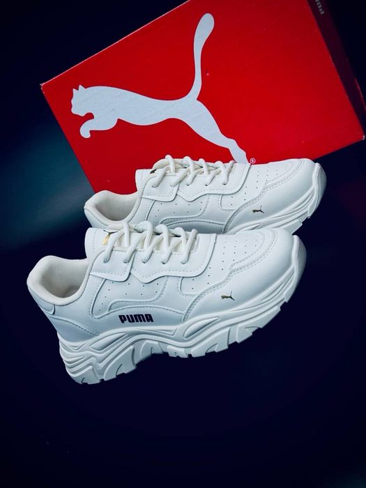 Женские кросовки pumа/кожаные красовки пума/пума весенние новые с кожи