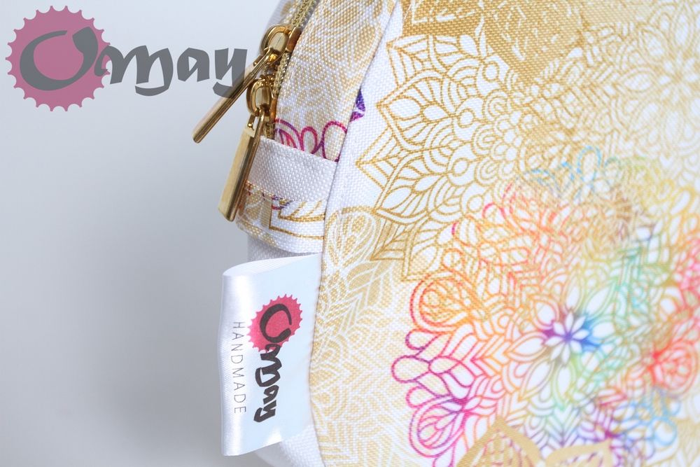 organizer do OBAG MOON LIGHT beż mandale ZŁOTO 2 kieszenie wkład OMAY