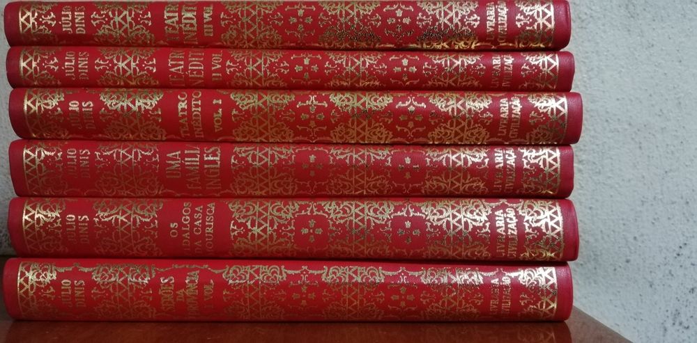 Livros Júlio Dinis Teatro Inédito vol 1, 2 e 3