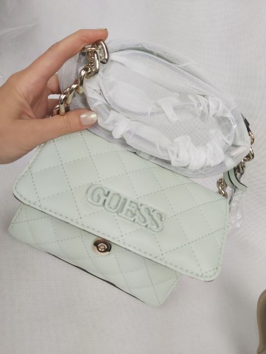 Nowa torebka GUESS miętowa miny listonoszka elegancka letnie
