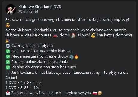 Muzyka Klubowa na płytach DVD