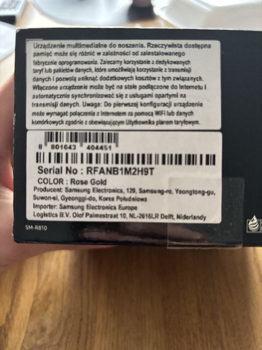 Galaxy Watch Rose Gold