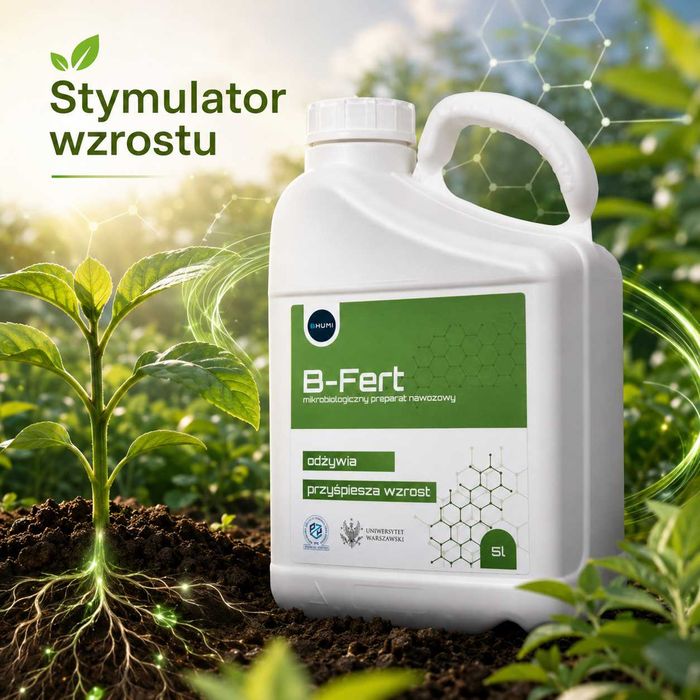 B-fert biostymulator glebowy na 10ha, stymulator 5L, bakterie glebowe