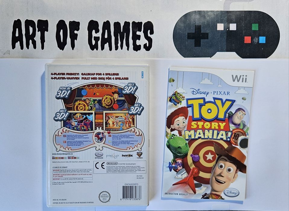 Gra Toy Story Mania Nintendo Wii  Komplet 3xA