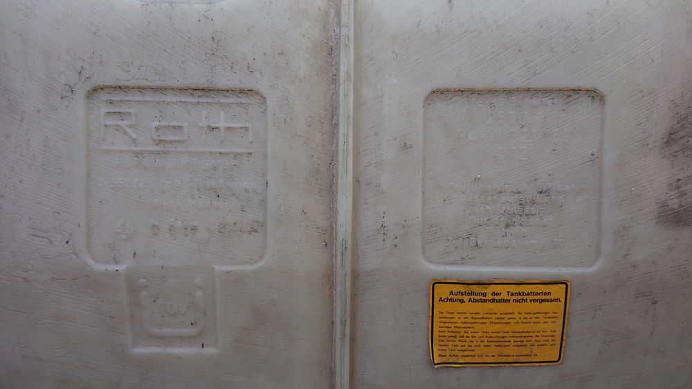 Zbiornik jednopłaszczowy 2500 litrów