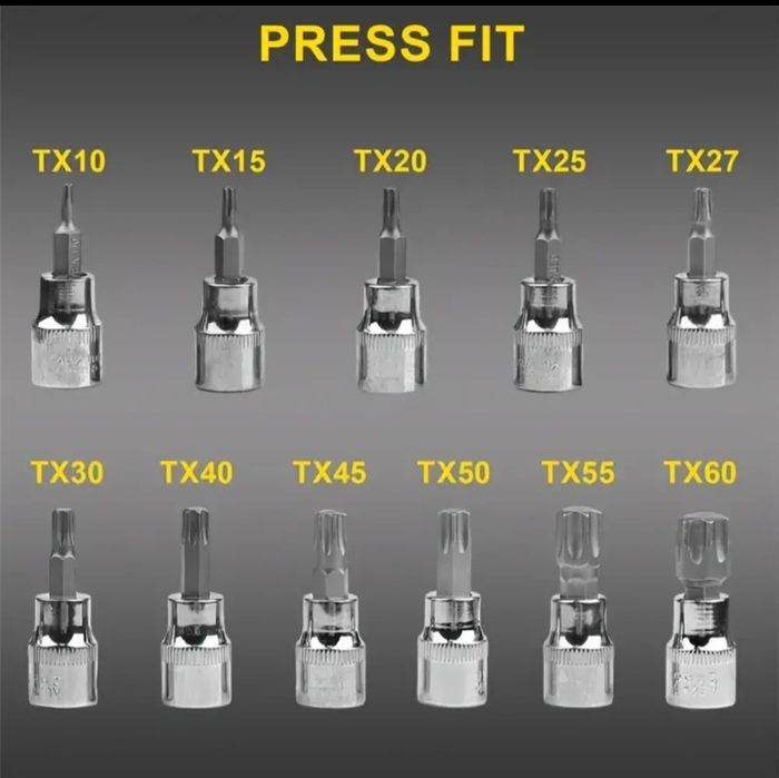 Kit 34 pcs soquete torx (Artigo Novo)