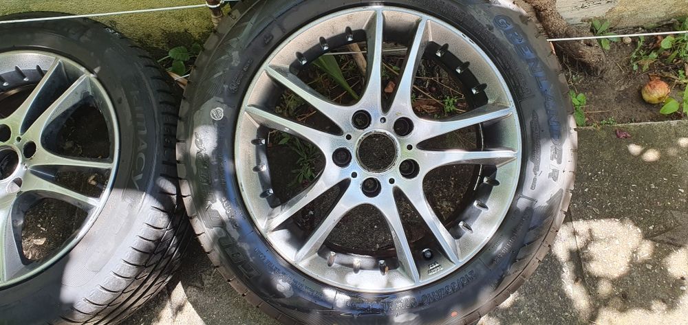 4 jantes 16 aez furacao 5x112 com 2 pneus novos