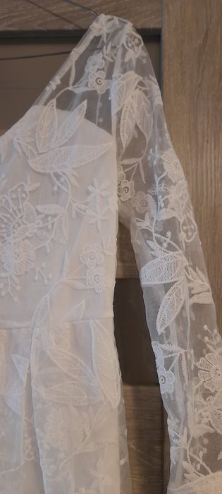 Nowa biała sukienka koronkowa M