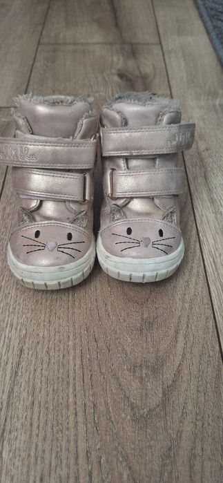 Buty na zimę zimowe różowe kotek 24 Nelli blu