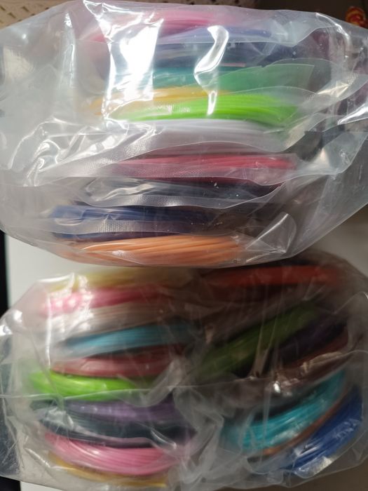 Пластик PLA для 3D ручки (10 кольорів по 5 м) стержні паста іграшка