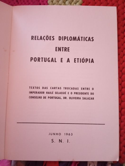 Relações diplomáticas entre Portugal e a Etiópia  (Cartas de Salazar..