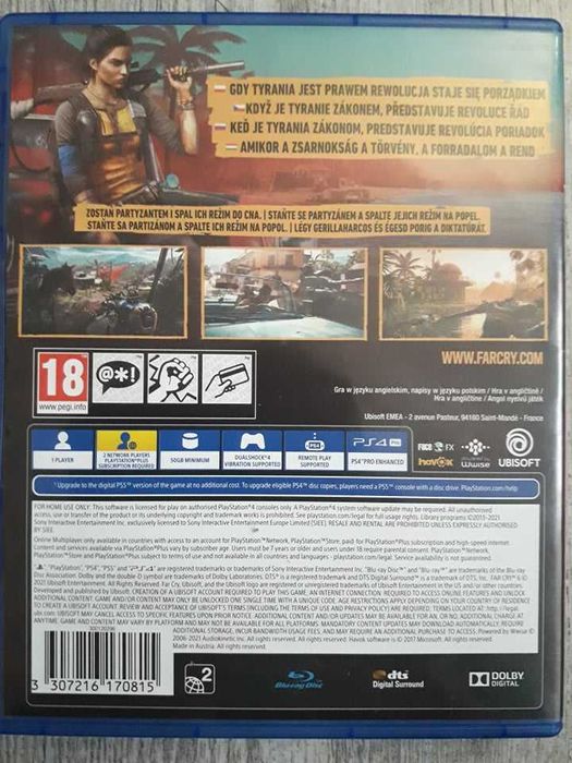 Gra Far Cry 6 Polska Wersja PS4/PS5 Playstation