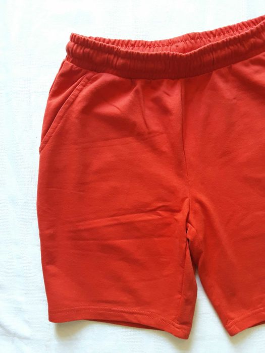 158-164 Dunnes krótkie spodenki szorty czerwone koralowe