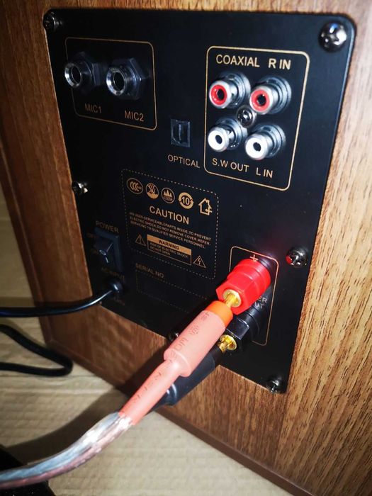 Активные 3-пол колонки Караоке Акустика 150 Вт Микрофони USB BT Пульт