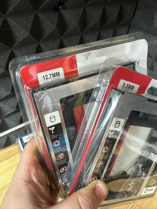 Карман адаптер CHIPAL SATA3 9.5, 12.7 мм Оptibay оптибей / EvroKomp