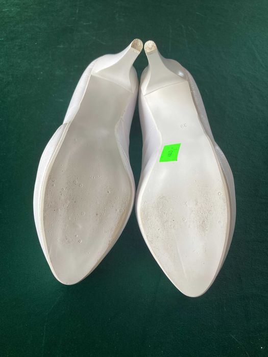 Nowe buty białe 35, 37, 38, 39 wys 10,5 cm wyprzedaż