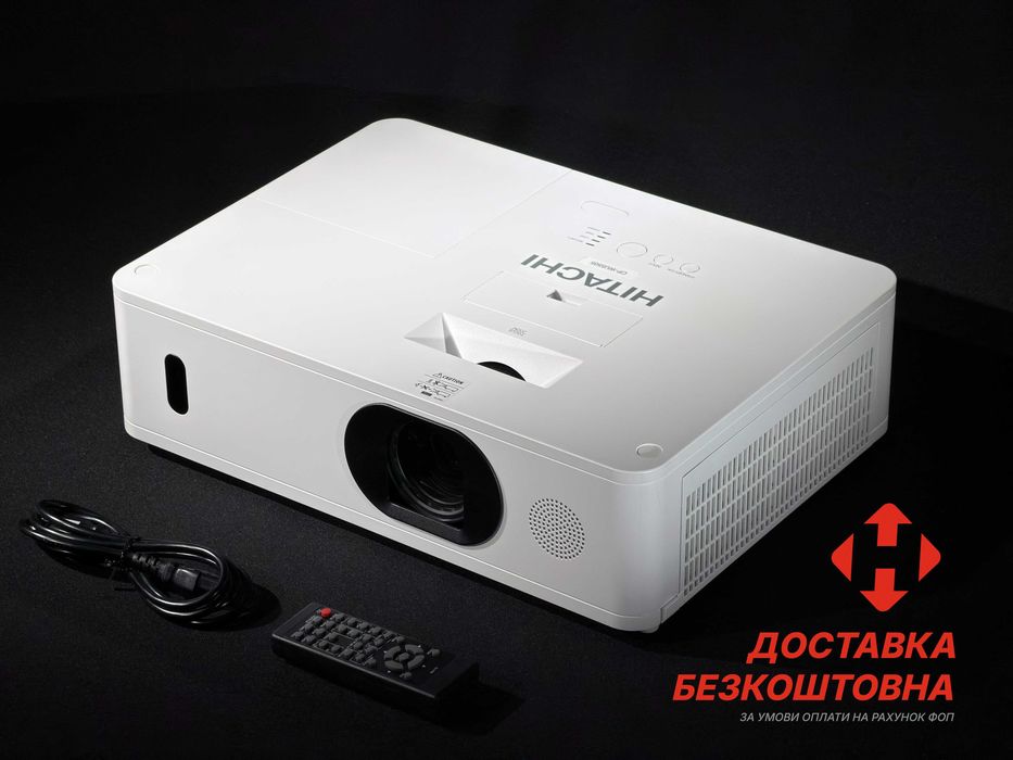 Проектор Hitachi CP-WU5505 3LCD WUXGA (5000 лм) HDBaseT Lens Shift кіно футбол PS5 xbox приставка smart android tv wi-fi 4k full hd сигнал зал офіс