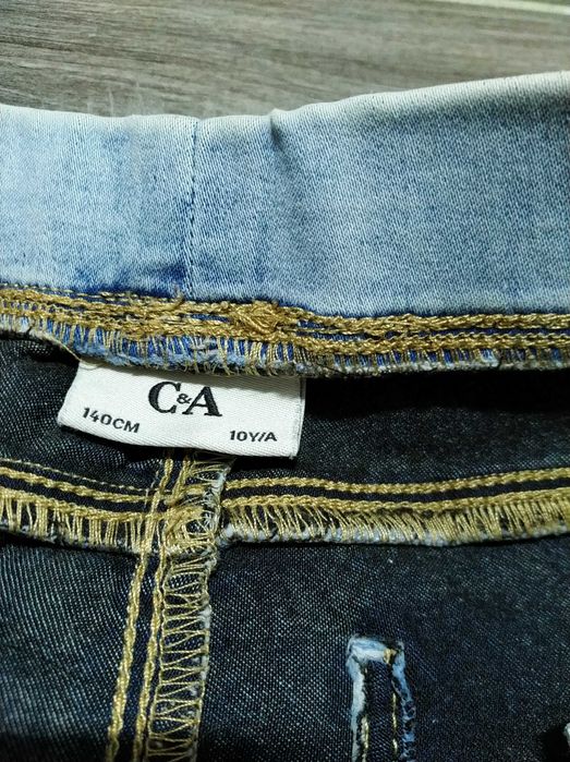 Блакитні,брендові,широкі джинси палаццо для дівчинки 10-11 р-C&A