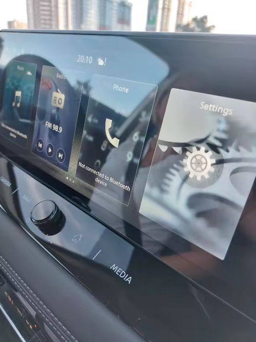 Захисне скло для мультимедіа панелі  Nissan Qashqai J12 X-Trail T33