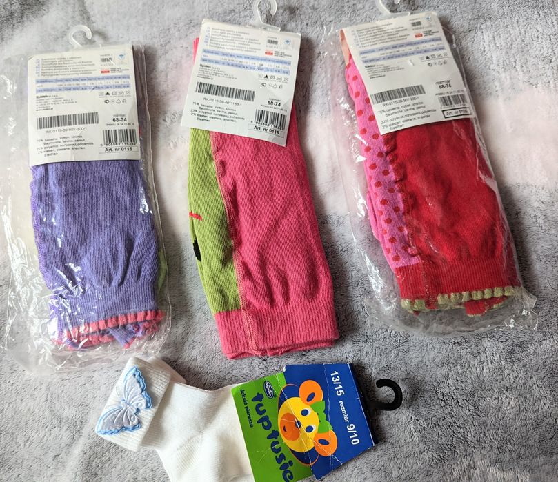 3 rajstopy dziecięce rozmiar 68-74 rajstopki Tuptusie Gatta bawełna