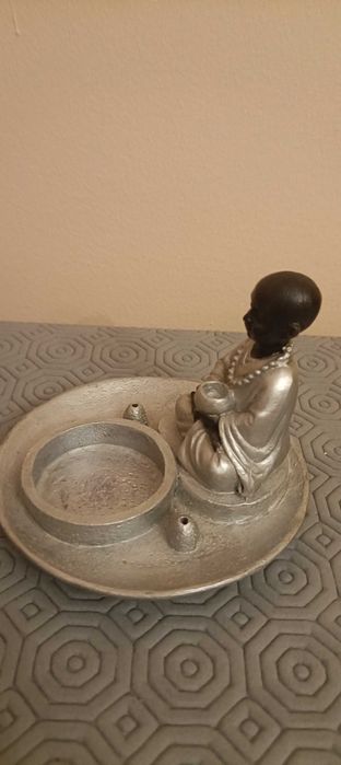 Suporte de vela e de incenso Buda -  bom estado