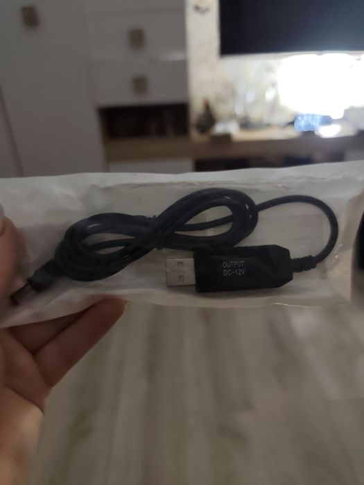 USB Кабель Для Живлення Роутера (5V-12V)