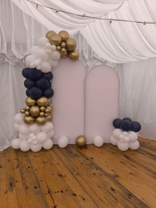 Balony z helem, ścianka balonowa do zdjęć
