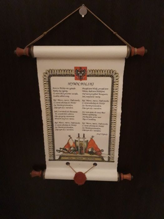 Plansza Starodruk Hymn Polski