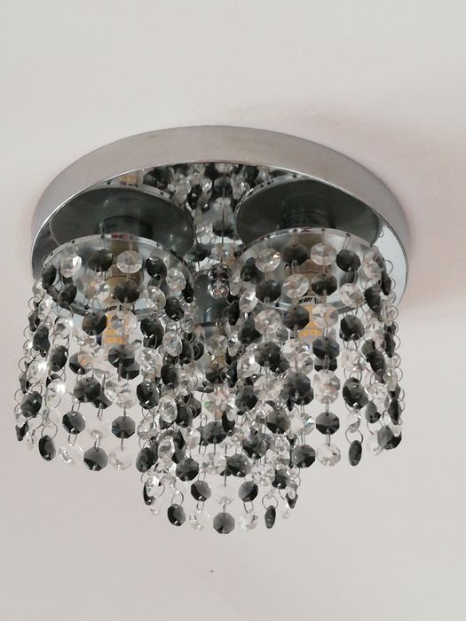 Żyrandol plafon kryształki