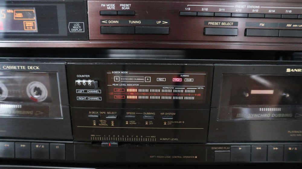 Стойка JVC  проигрыватель CD JVC  XL-V220 + Дека JVC  TD-W11 + Тюнер JVC  FX-33