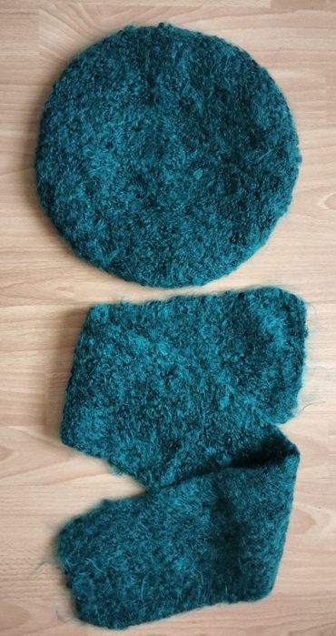 Nowy komplet beret i szalik