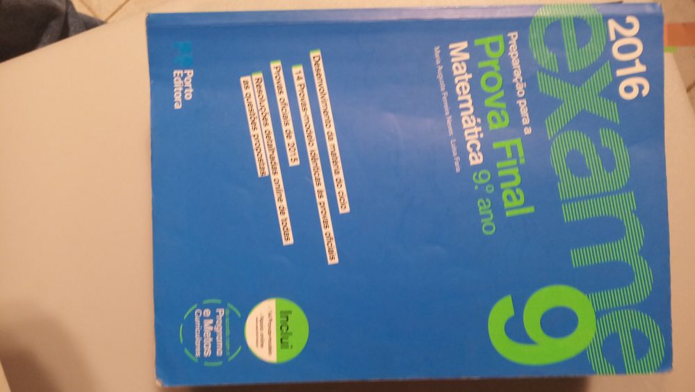Livros de preparação da prova final 9°