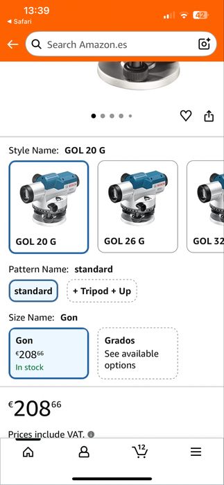 Luneta de medir cotas bosch