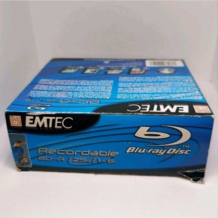 EMTEC Blu-ray Disc BD-R 25GB 6x Speed - 5 Pack Artigo Novo