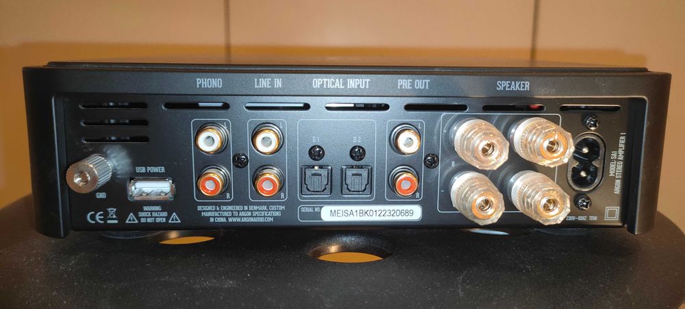 Amplificador Integrado Argon Audio SA1 MK1 (C/ Bluetooth e Phono)